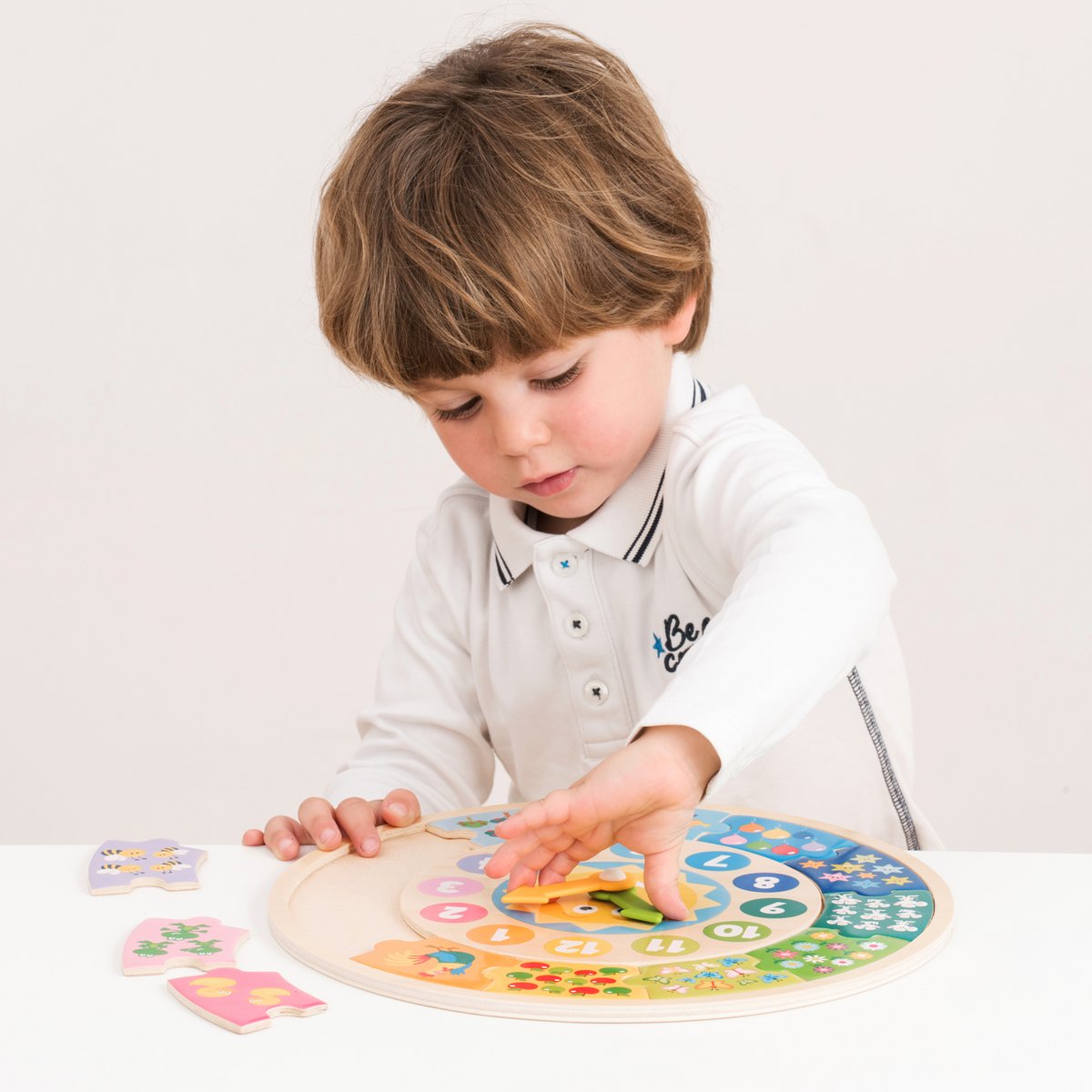 Klok puzzel zon