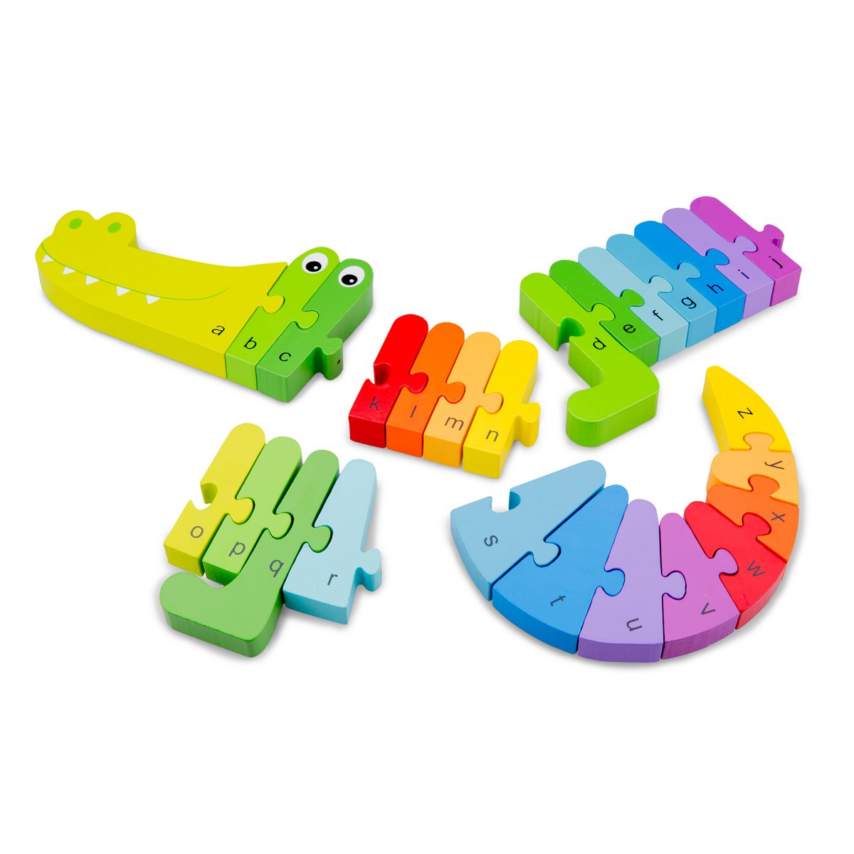 Alfabet puzzel | kleine letters | krokodil