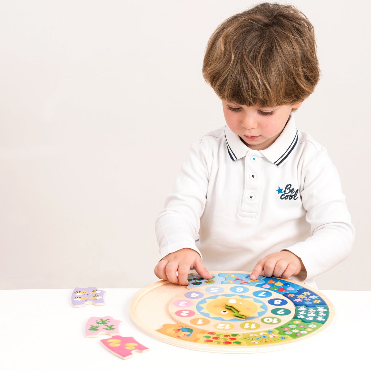 Klok puzzel zon