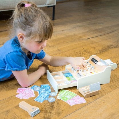 Houten Speelgoedkassa | Complete Winkelervaring voor Kinderen