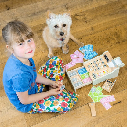 Houten Speelgoedkassa | Complete Winkelervaring voor Kinderen